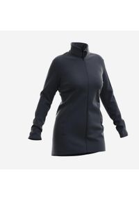 quechua - Polar turystyczny damski Quechua MH500 zamek. Kolor: niebieski. Materiał: materiał, poliester