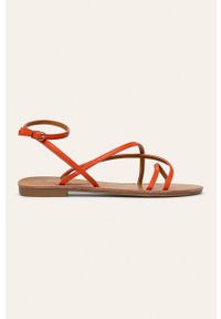 ANSWEAR - Answear - Sandały Lily Shoes. Zapięcie: klamry. Kolor: pomarańczowy. Materiał: syntetyk, materiał, skóra ekologiczna. Wzór: gładki. Wysokość obcasa: niski #1