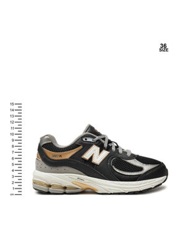 New Balance Sneakersy GC2002PO Czarny. Kolor: czarny. Materiał: skóra