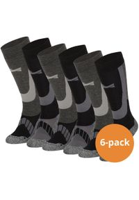 XTREME SOCKSWEAR - Skarpety narciarskie Xtreme, 6 par, Multi Czarny. Kolor: czarny. Sport: narciarstwo