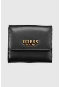 Guess - GUESS Mały czarny portfel Laurel. Kolor: czarny. Wzór: gładki #1