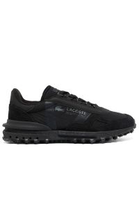Buty Lacoste Elite Active 750SMA0078-02H - czarne. Zapięcie: sznurówki. Kolor: czarny. Materiał: guma, skóra, zamsz, materiał, syntetyk, nylon. Szerokość cholewki: normalna