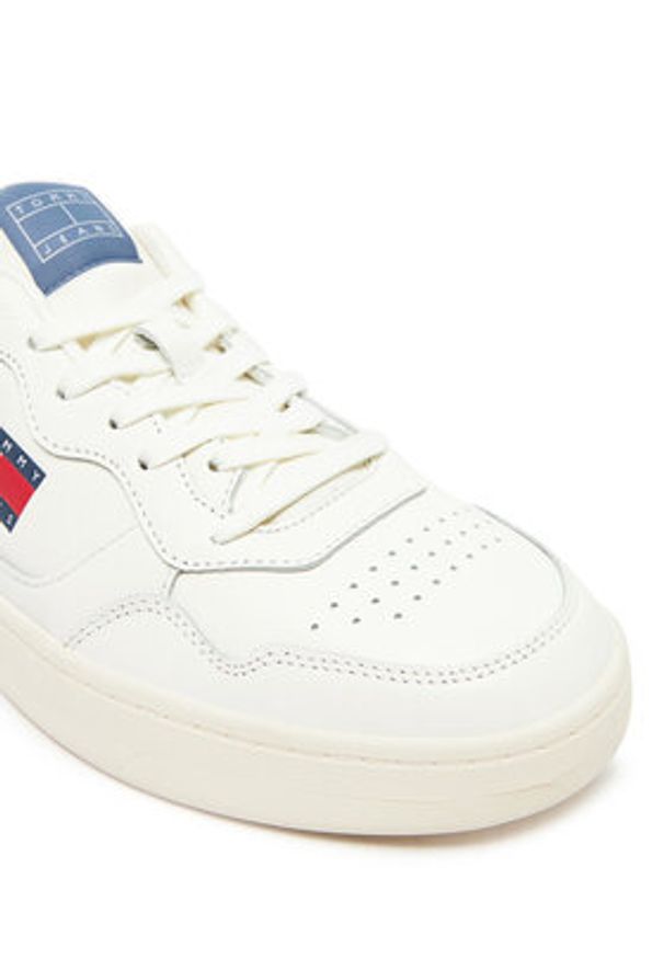 Tommy Jeans Sneakersy (New)Tjm Cupsole Leather Ess EM0EM01443 Biały. Kolor: biały. Materiał: skóra
