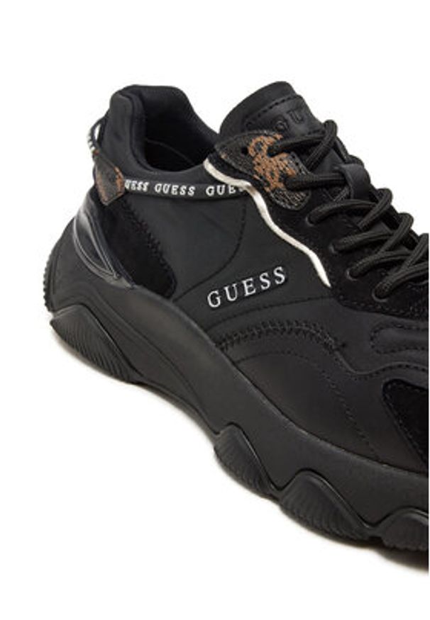 Guess Sneakersy Micola FL7MIC FAL12 Czarny. Kolor: czarny. Materiał: materiał