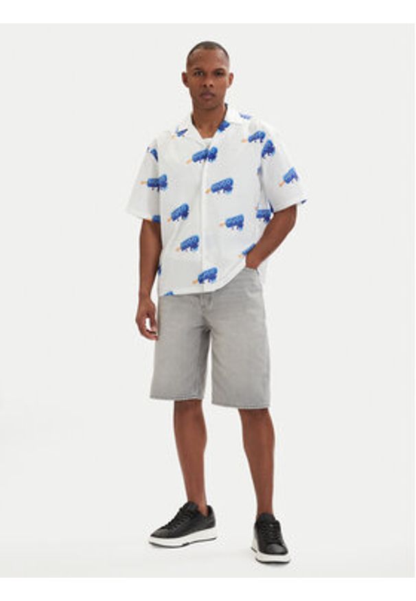 Hugo - HUGO Koszula Eligino 50561691 Biały Relaxed Fit. Kolor: biały. Materiał: bawełna