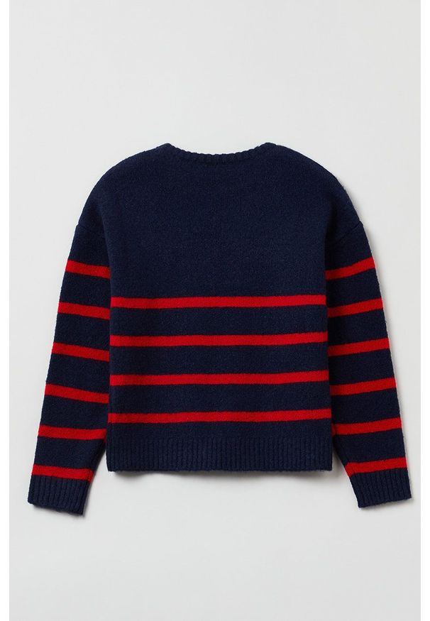 OVS Sweter dziecięcy kolor szary. Okazja: na co dzień. Kolor: szary. Materiał: dzianina. Styl: casual