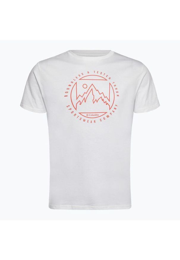columbia - Koszulka trekkingowa męska Columbia Rapid Ridge Graphic. Kolor: biały