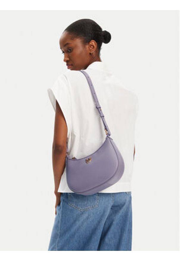 Pinko - PINKO Torebka Half Moon Mini Fl PE 25 PLTT 102790 A0F1 Fioletowy. Kolor: fioletowy. Materiał: skórzane