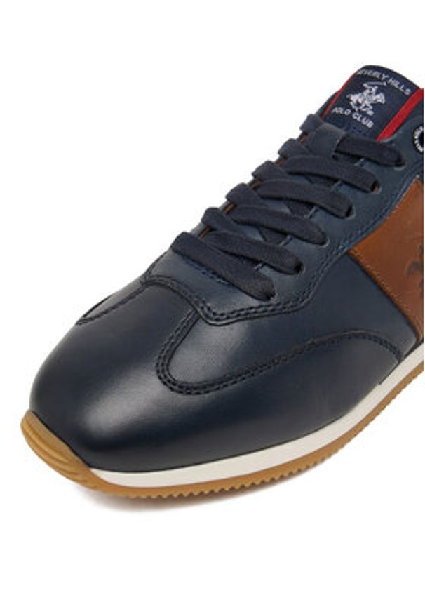 Beverly Hills Polo Club Sneakersy EO-SCOTT-10 MI08 Granatowy. Kolor: niebieski. Materiał: skóra
