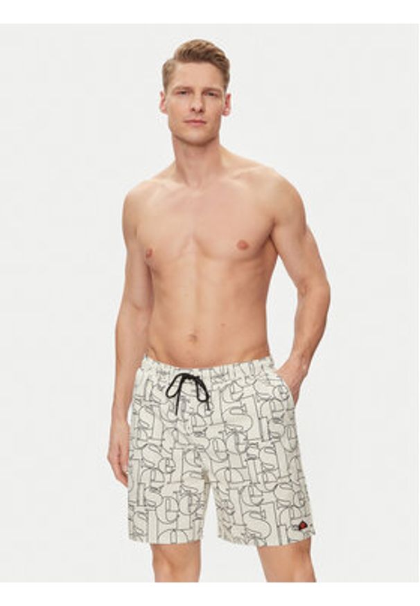Ellesse Szorty kąpielowe Darrall Swim SHV20114 Écru Regular Fit. Materiał: syntetyk