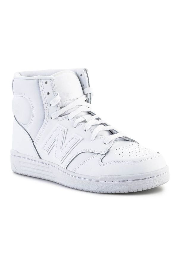 Buty New Balance BB480COC białe. Kolor: biały. Materiał: materiał, skóra, guma