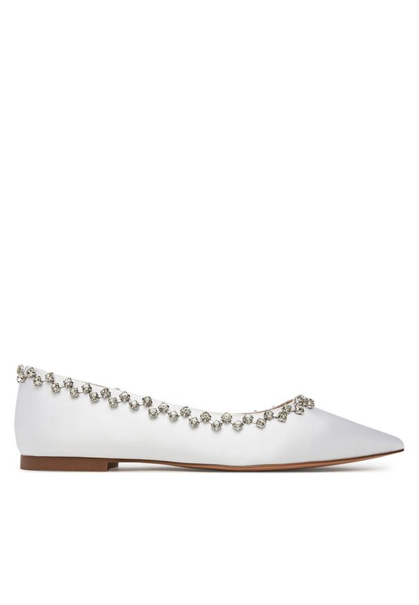 Baleriny Eva Minge. Kolor: biały