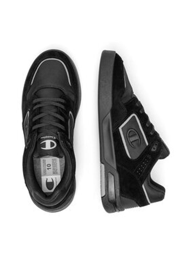 Champion Sneakersy ZN80 LOW CASUAL LOW S22271-KK002 Czarny. Okazja: na co dzień. Kolor: czarny. Materiał: zamsz, skóra