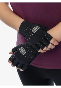 Rękawiczki rowerowe damskie 100% Sling Bike Short Finger Gloves. Kolor: czarny