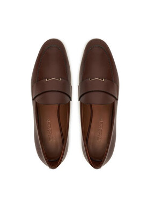Max Mara Lordsy Regentmoc 2524526071600 Brązowy. Kolor: brązowy. Materiał: skóra