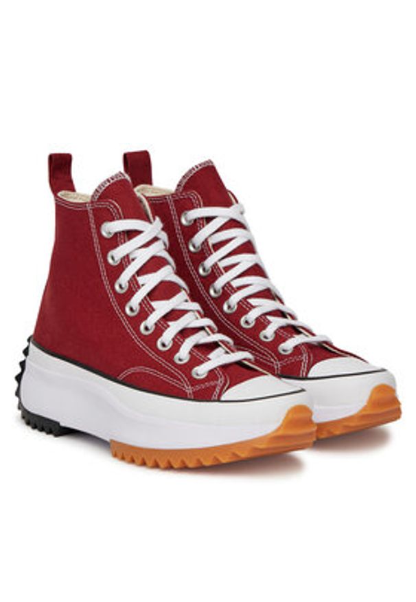 Converse Trampki Run Star Hike Platform A12598C Czerwony. Kolor: czerwony. Materiał: materiał. Obcas: na platformie