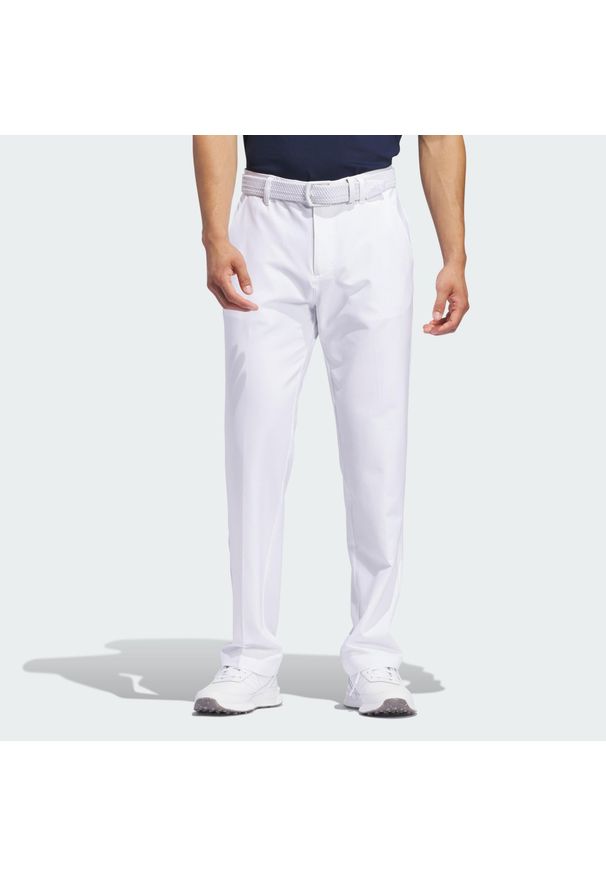 Adidas - Spodnie Ultimate365 Golf. Kolor: biały. Materiał: materiał. Sport: golf