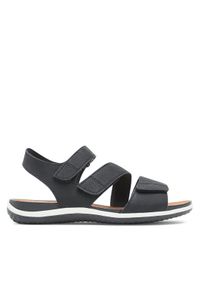 Geox Sandały D Sandal Vega D35R6A000EKC9999 Czarny. Kolor: czarny. Materiał: skóra #1