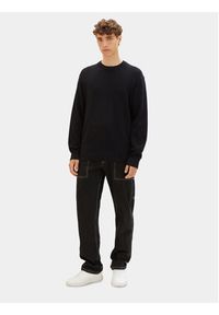 Tom Tailor Denim Sweter 1038285 Czarny Regular Fit. Kolor: czarny. Materiał: bawełna, denim #5