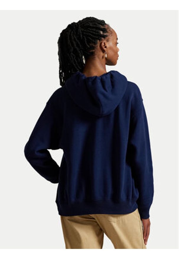 Polo Ralph Lauren Bluza 211971757001 Granatowy Relaxed Fit. Typ kołnierza: polo. Kolor: niebieski. Materiał: bawełna