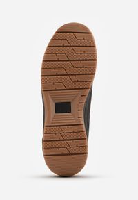 Born2be - Czarne Buty Sportowe Sneakersy z Tłoczeniem i Napisem Kassonia. Okazja: na co dzień. Kolor: czarny. Materiał: jeans. Wzór: napisy #5