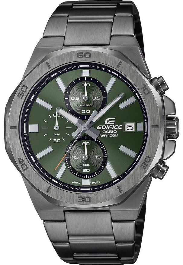 Zegarek sportowy EDIFICE Casio Edifice EFV-640DC-3AVUEF100m szary. Kolor: szary. Styl: sportowy