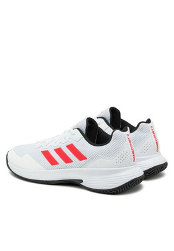 Adidas - adidas Buty do tenisa Gamecourt 2.0 IH3097 Biały. Kolor: biały. Materiał: materiał. Sport: tenis