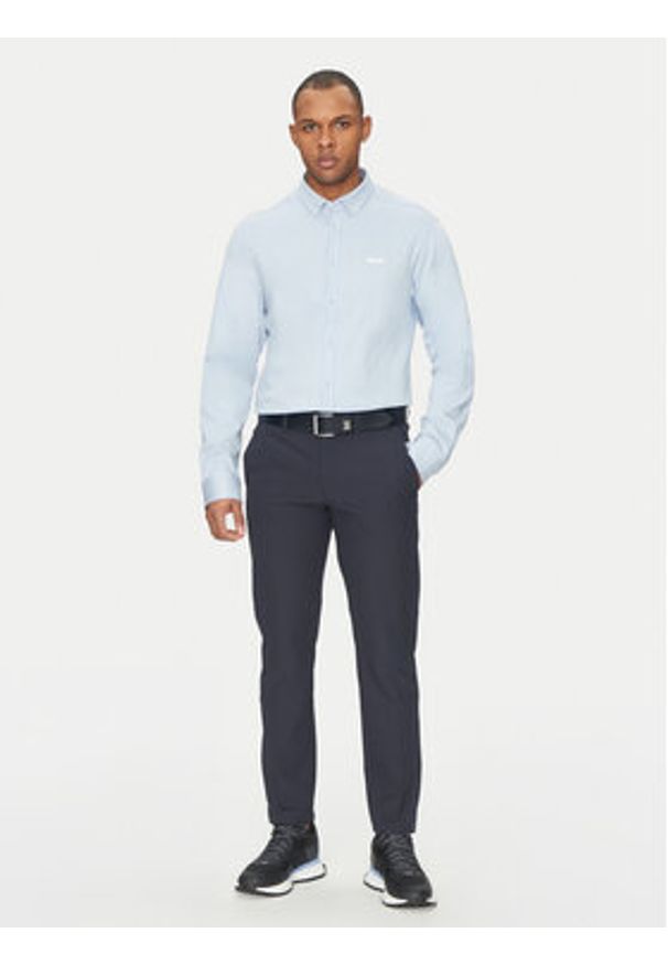 BOSS Koszula 50533163 Błękitny Regular Fit. Kolor: niebieski. Materiał: bawełna