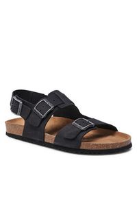 Geox Sandały U Sandal Ghita A U159VA 00032 C9999 Czarny. Kolor: czarny. Materiał: skóra, nubuk #5