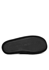 TOMMY HILFIGER - Tommy Hilfiger Kapcie Soft House Shoe FW0FW08853 Czarny. Kolor: czarny. Materiał: materiał