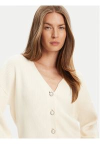 Guess Kardigan W5YR07 Z2ZK2 Écru Relaxed Fit. Materiał: wiskoza #5