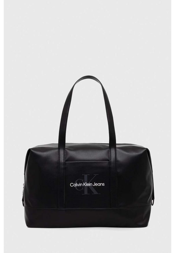Calvin Klein Jeans torba kolor czarny. Kolor: czarny
