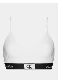 Calvin Klein Underwear Biustonosz top 000QF7216E Biały. Kolor: biały. Materiał: bawełna