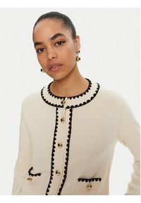 Luisa Spagnoli Kardigan Megaduca 58398 Écru Slim Fit. Materiał: wełna