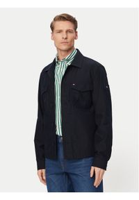 TOMMY HILFIGER - Tommy Hilfiger Kurtka przejściowa MW0MW38712 Granatowy Regular Fit. Kolor: niebieski. Materiał: bawełna #1