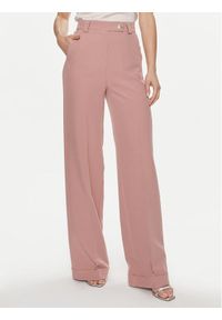 Maryley Spodnie materiałowe 24EB537/43BH Różowy Straight Leg. Kolor: różowy. Materiał: syntetyk #1