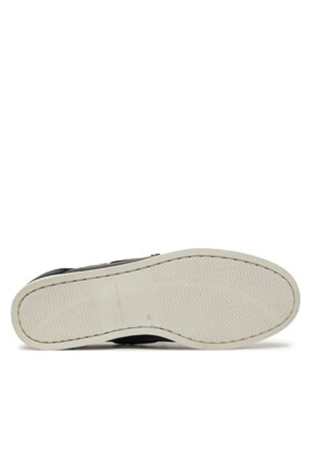 TOMMY HILFIGER - Tommy Hilfiger Półbuty Th Boat Shoe Core Lth FM0FM05569 Granatowy. Kolor: niebieski. Materiał: skóra