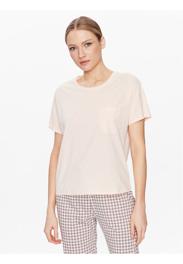 Triumph T-Shirt Mix & Match 10214847 Pomarańczowy Relaxed Fit. Kolor: pomarańczowy. Materiał: bawełna