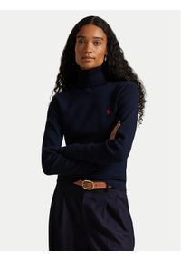 Polo Ralph Lauren Golf 211959287001 Granatowy Regular Fit. Typ kołnierza: golf, polo. Kolor: niebieski. Materiał: bawełna #1