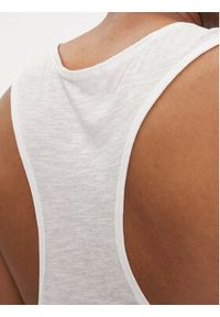 Calvin Klein Swimwear Tank top KM0KM01009 Biały Regular Fit. Kolor: biały. Materiał: bawełna