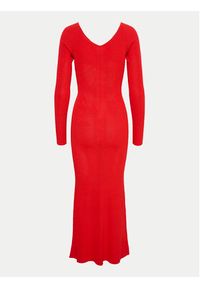 GESTUZ - Gestuz Sukienka dzianinowa 10908347 Czerwony Slim Fit. Kolor: czerwony. Materiał: wiskoza #7