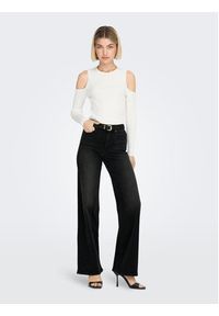 only - ONLY Jeansy 15299796 Czarny Wide Leg. Kolor: czarny #7
