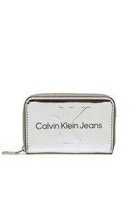 Mały Portfel Damski Calvin Klein Jeans. Kolor: srebrny #1