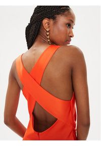 Imperial Sukienka koktajlowa AEQJHBA Pomarańczowy Slim Fit. Kolor: pomarańczowy. Materiał: syntetyk. Styl: wizytowy #3