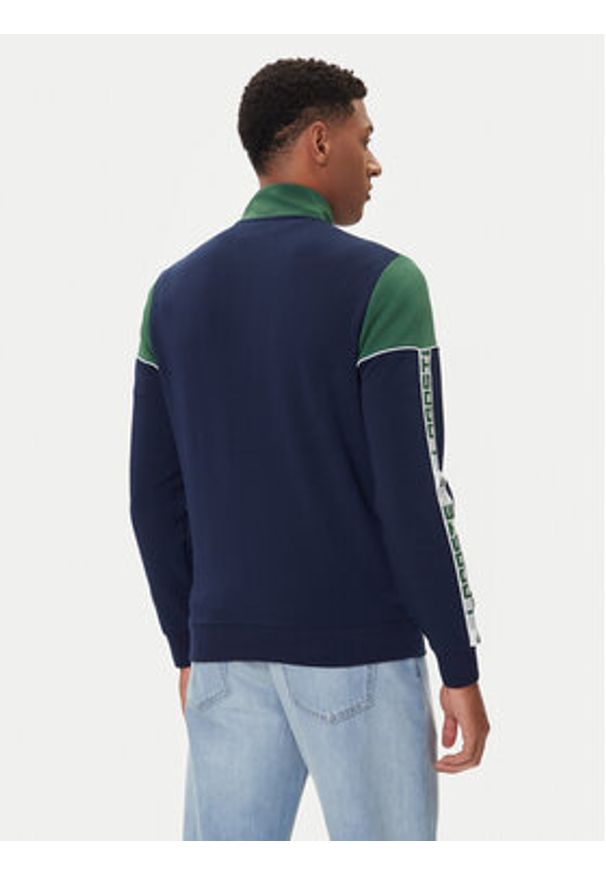 Lacoste Bluza SH4751 Granatowy Regular Fit. Kolor: niebieski. Materiał: syntetyk
