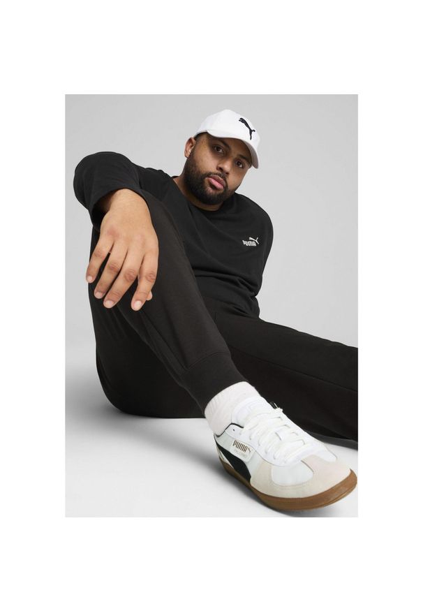 Puma - Męskie spodnie Essentials z logo No. 1 PUMA Black. Kolor: czarny. Wzór: haft