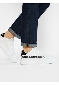Karl Lagerfeld - KARL LAGERFELD Sneakersy KL62210 Biały. Kolor: biały. Materiał: skóra #7