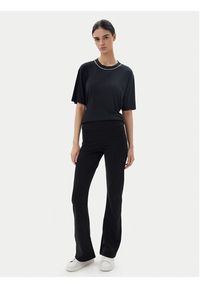 EA7 Emporio Armani Legginsy 7W000081 AF12484 UC001 Czarny Flare Fit. Kolor: czarny. Materiał: bawełna #3