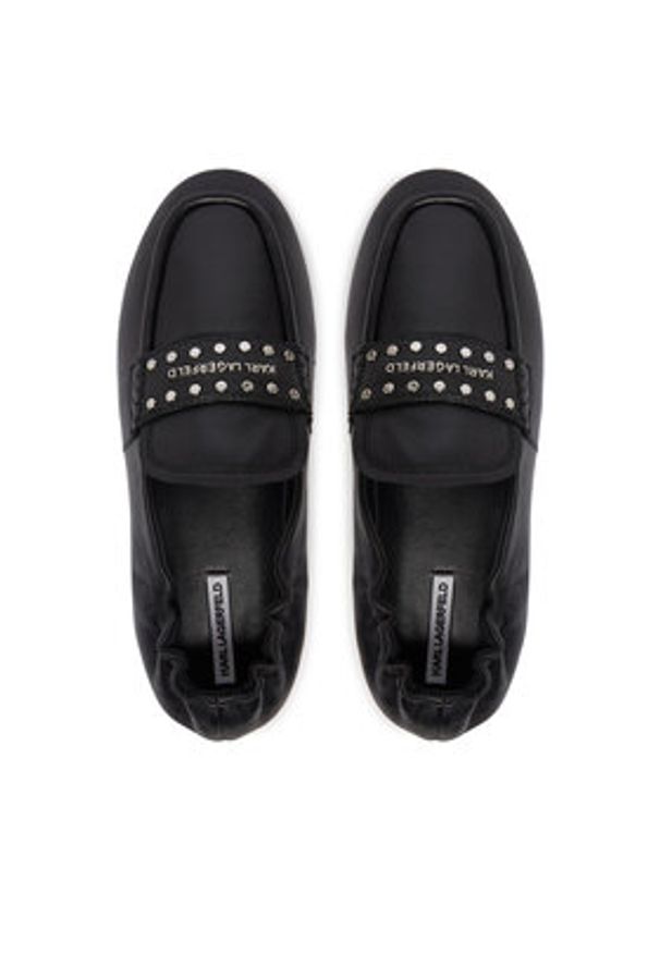 Karl Lagerfeld - KARL LAGERFELD Lordsy Marlee KL41311 Czarny. Kolor: czarny. Materiał: skóra