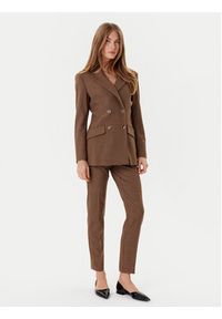 Marella Marynarka Agile 2523046201 Brązowy Regular Fit. Kolor: brązowy. Materiał: syntetyk #3